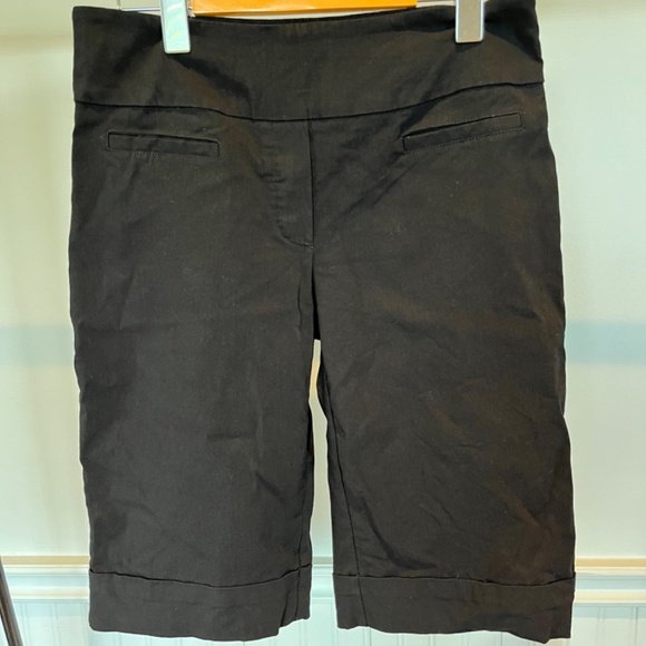 Reitmans Black Short Buisness Cuffed Capris Size 9 C003 - Picture 9 of 10